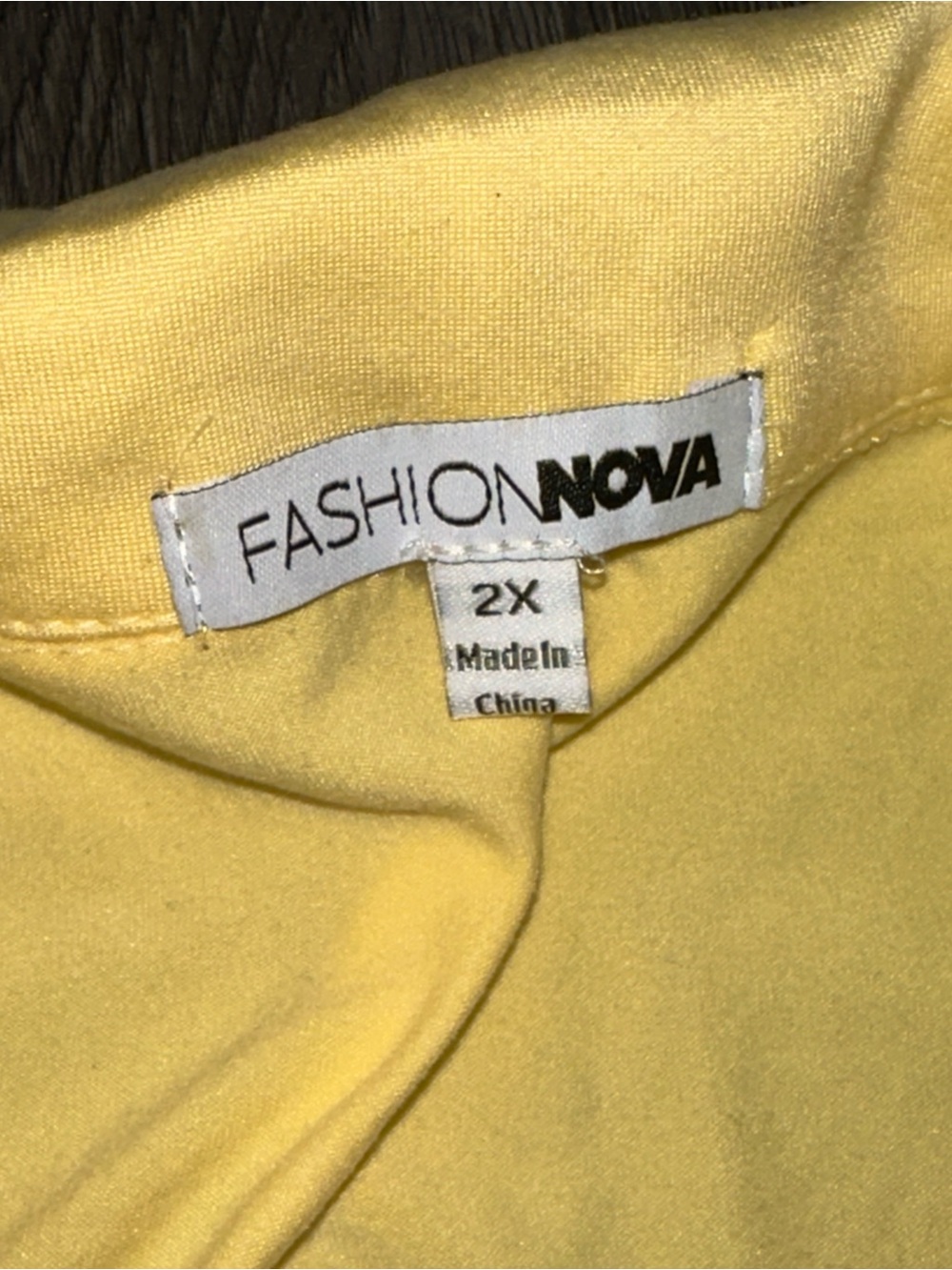 Yellow Ruched Button-Front Mini Dress - Picture 3 of 4